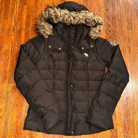 Abercrombie & Fitch Jackets & Blazers - Vintage Y2K Women’s Small Abercrombie & Fitch Dark Brown Puffer Coat